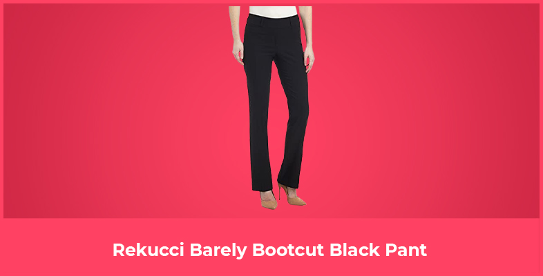 Rekucci Barely Bootcut Black Pant