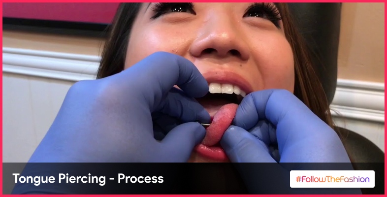 Tongue Piercing - Process