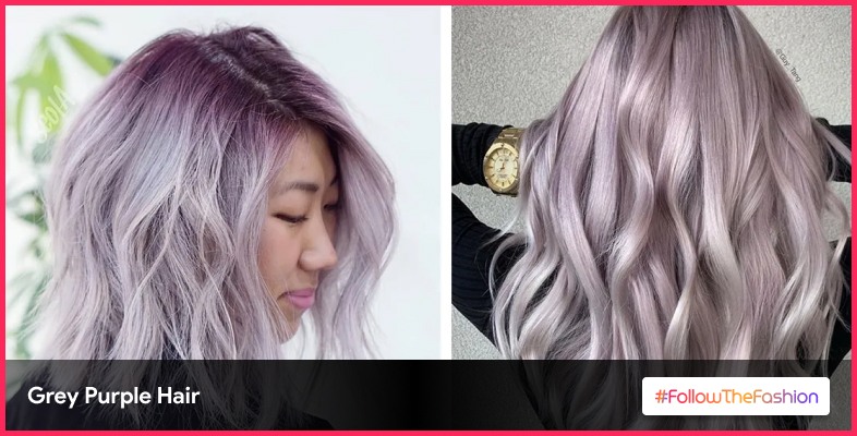 Grey Purple Hair