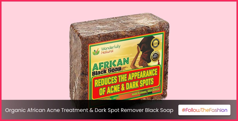 Organic African Acne Treatment & Dark Spot Remover Black Soap