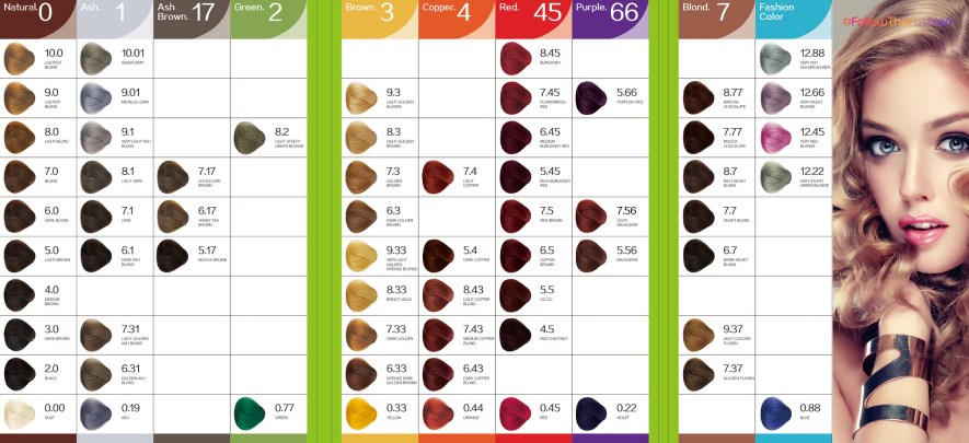 Colors You Will Get In A Bremod Hair Color Chart?