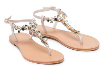 Jeweled Flat Sandals