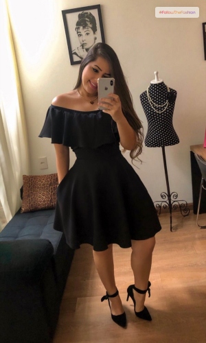Trendy Short Black Prom Dress