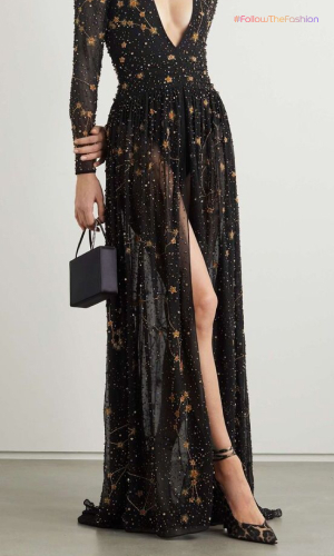 Constellation Long Sleeve Black Gown 3