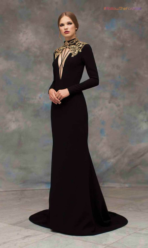 Modern Fitted Gothic Black Wedding Dresses 2