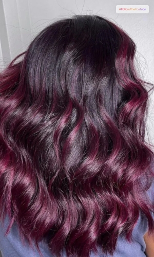 Rich Blackberry Purple Hair 1