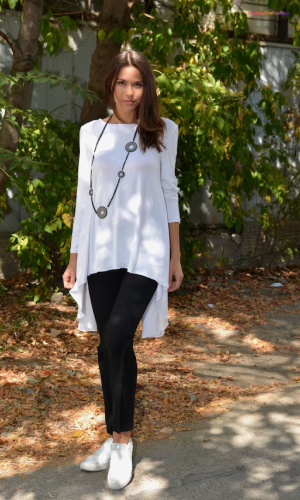 White Over-Sized Tunic Top 